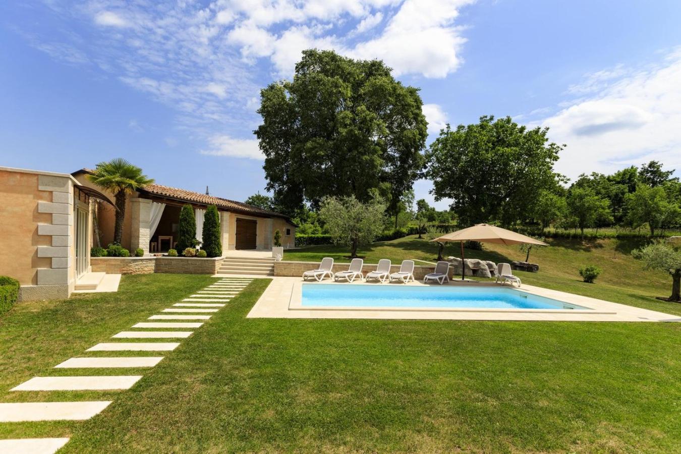 Villa Viscum In Central Istria For 8 Persons With Large Garden - Pet Friendly 帕津 外观 照片