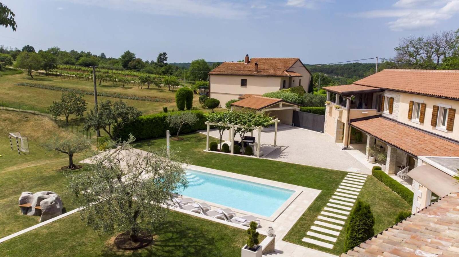 Villa Viscum In Central Istria For 8 Persons With Large Garden - Pet Friendly 帕津 外观 照片