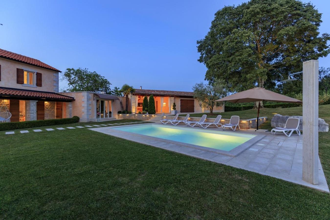Villa Viscum In Central Istria For 8 Persons With Large Garden - Pet Friendly 帕津 外观 照片